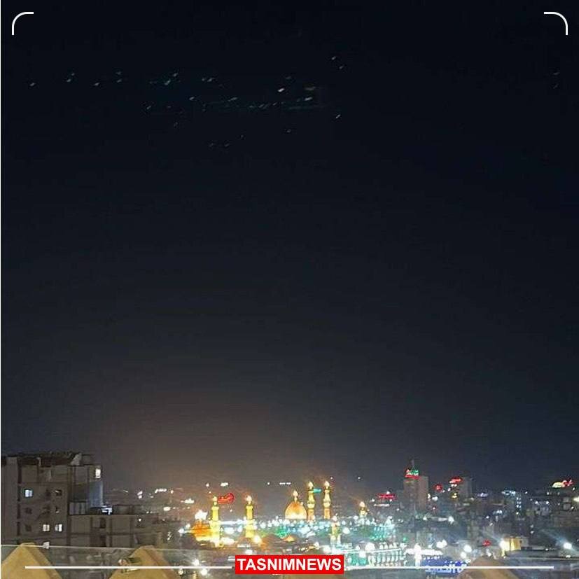 Иранское агентство Tasnim опубликовало фото иранских дронов в небе над иракской Кербелой.
