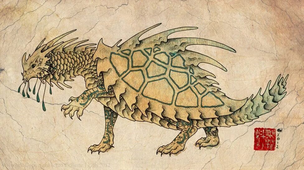 Драконовая черепаха. Черепаший дракон. Дракочерепаха днд. Дракочерепаха днд. Черепаший дракон.