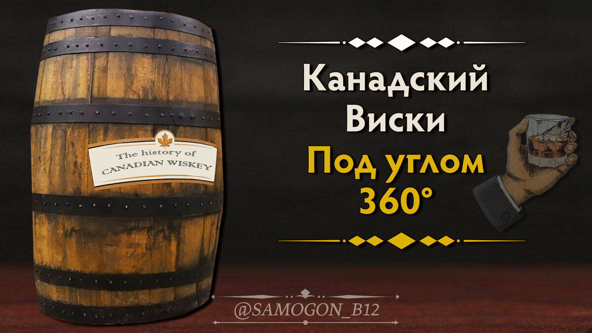 Канадский виски под углом 360°. Коллаж автора ©