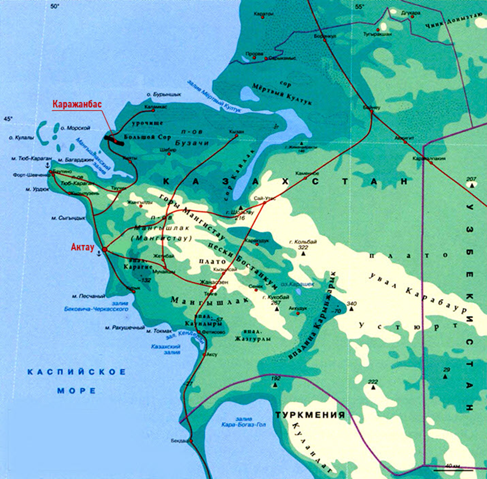Полуостров в каспийском море 9. Полуостров Мангышлак на карте. Полуостров Бузачи на карте. Полуостров Мангышлак на карте Казахстана.