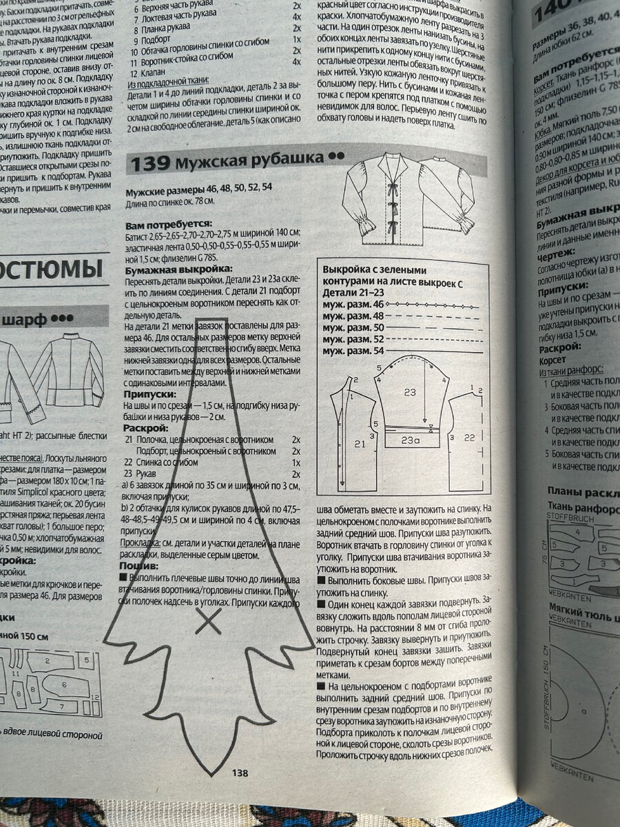 На помощь пришла старая добрая burda.