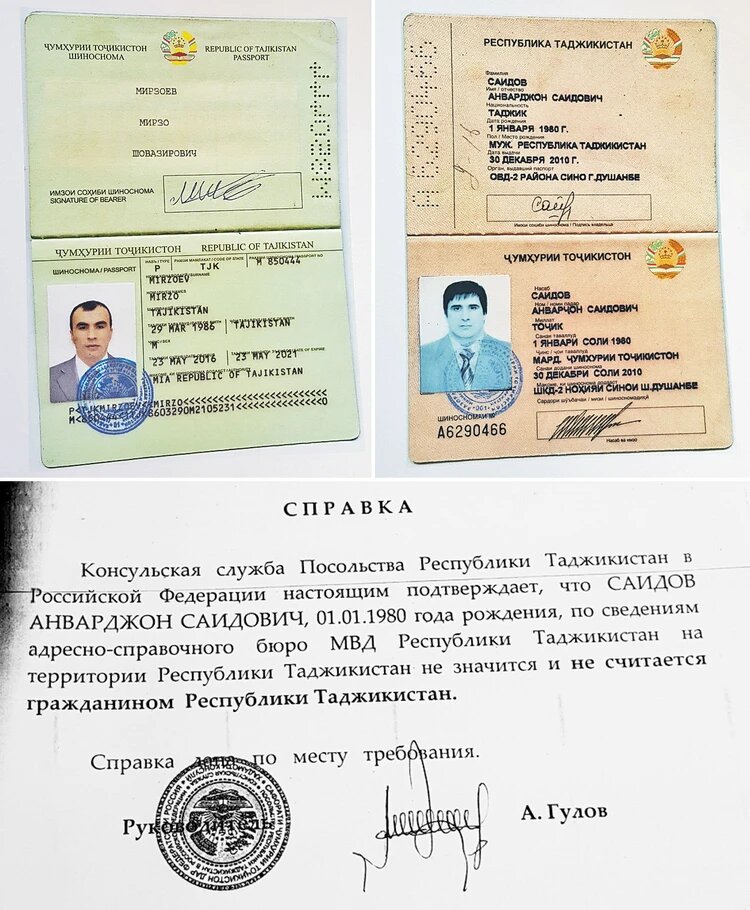Как выглядит номер таджикистана Свои настоящие паспорта съели: мигранты после депортации приезжают в Россию по ч