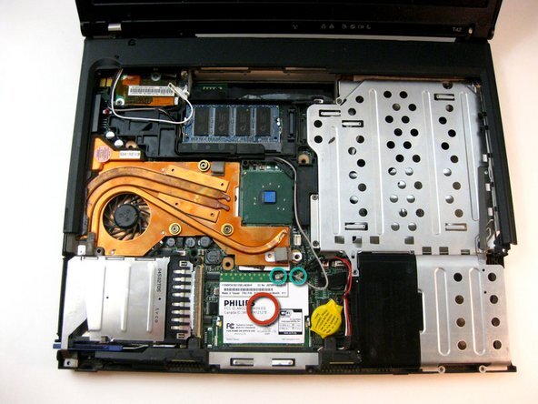 IBM ThinkPad T42 изнутри