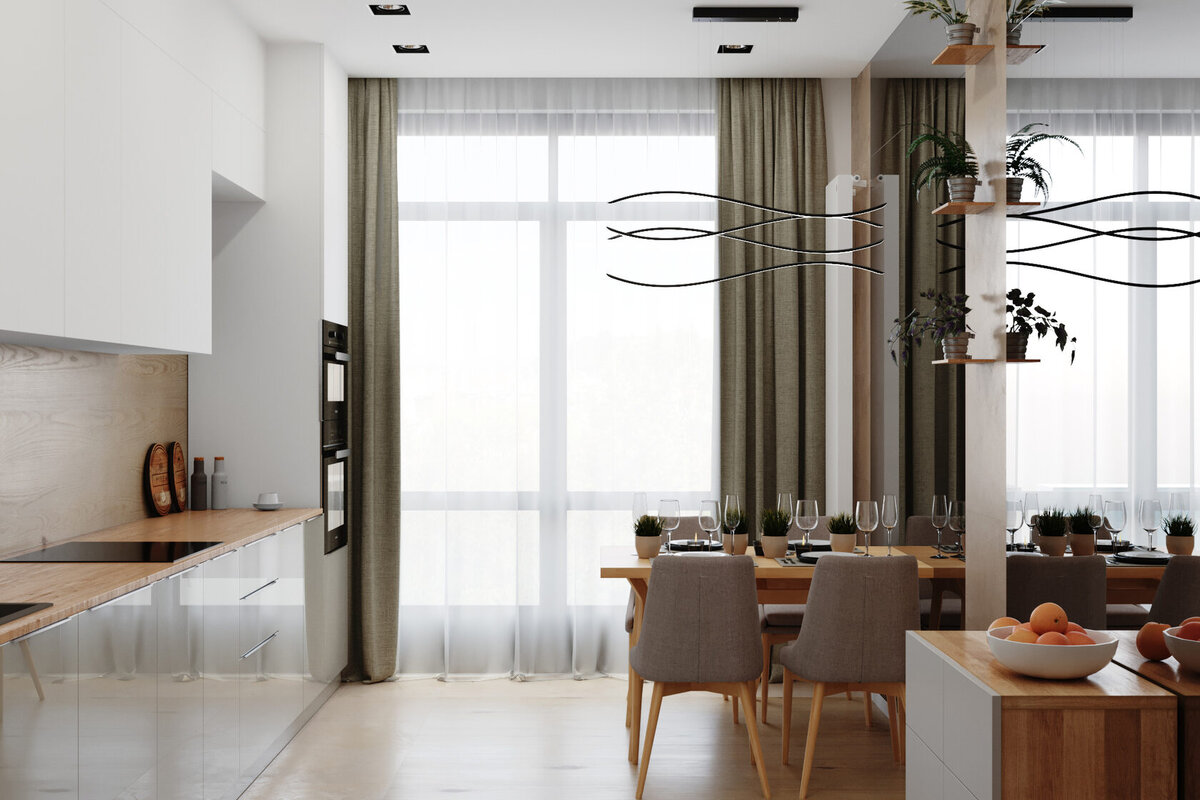 ЖК Граф Орлов. Светлая кухня