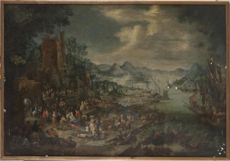 Иоган Якоб Хартманн (1680-ок. 1730). Морская гавань. Пер. треть XVIII в. Государственный Эрмитаж. Источник: https://collections.hermitage.ru/entity/OBJECT/39078?query=чехия&category=2669&index=2