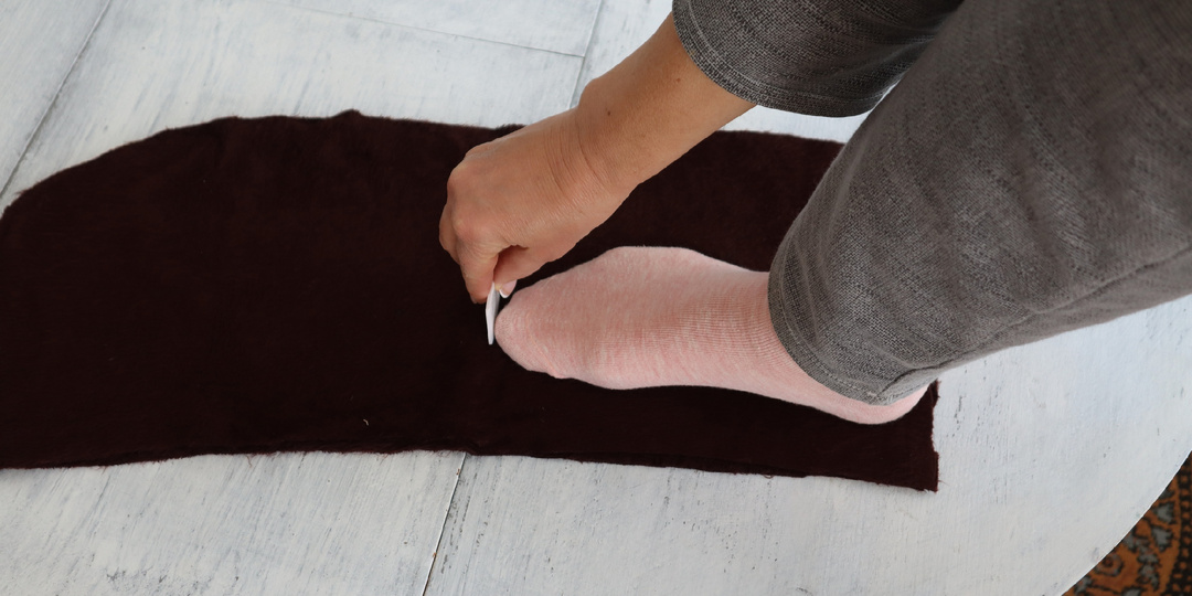 Сшила следки - носятся долго, сидят на ноге как влитые. Показываю, как сшить на любой размер для всей семьи и точно по себе