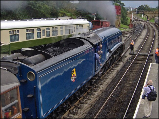 1. NYMR. Локомотив LNER Class A4 No 60007 Sir Nigel Gresley.