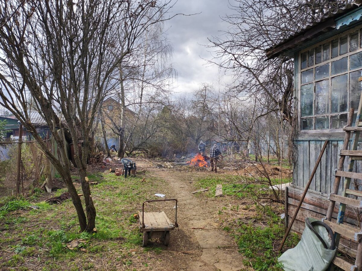 Субботник в самом разгаре.