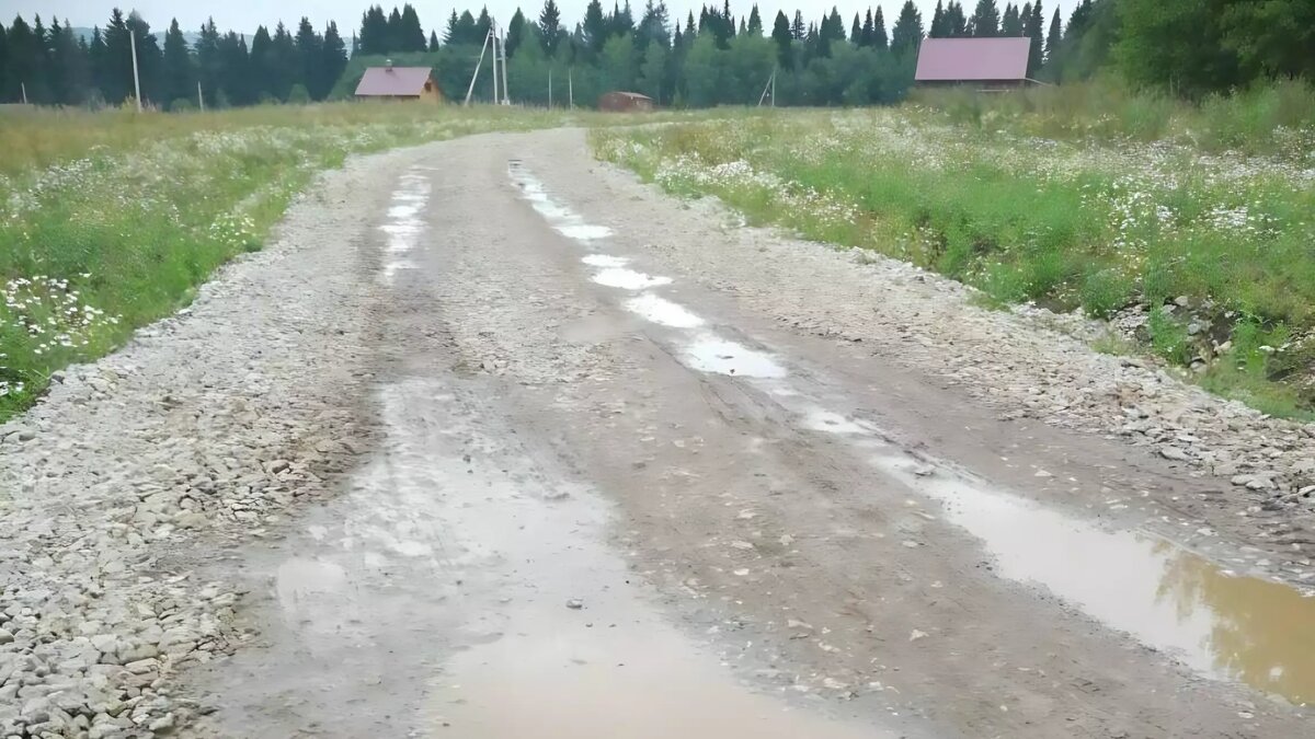     В Большой Моси, где предоставлено более тысячи земельных участков многодетным семьям, нет асфальтного покрытия и пешеходных тротуаров.