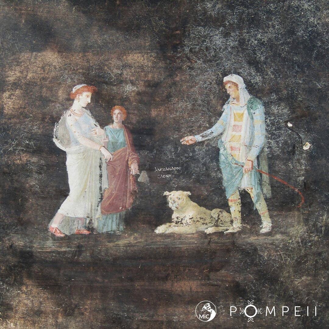 Встреча Елены Прекрасной и Париса.