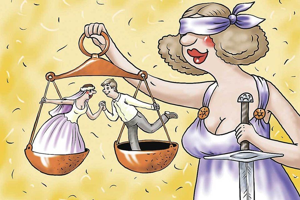 20 странных законов о семейной жизни и отношениях, которые до сих пор действуют в разных странах. Рисунок: Екатерина МАРТИНОВИЧ.