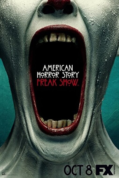 Обложка 4 сезона "Американская история ужасов: Фрик-шоу". Картинка взята из открытых источников.