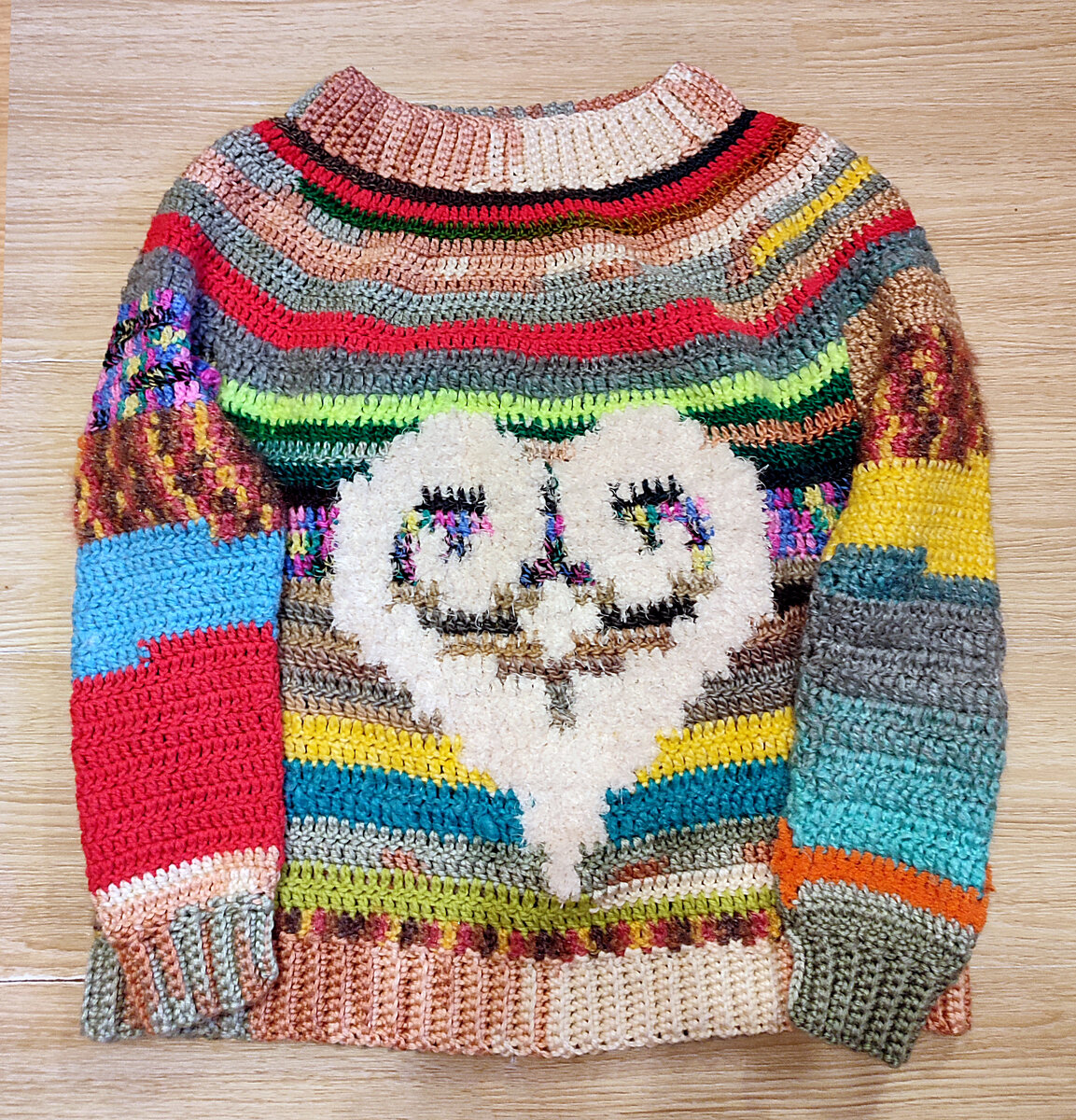 Пуловер крючком