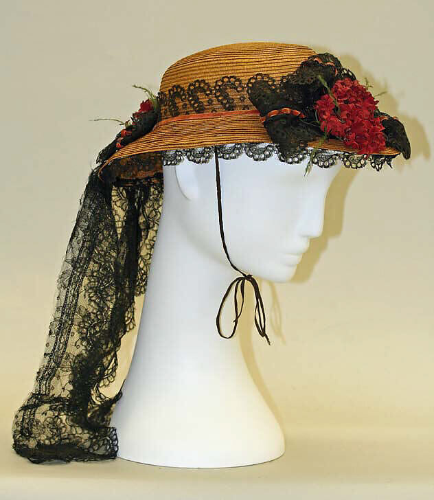 Дамская шляпка, 1863 – 1865 годы. Музей Метрополитен. 