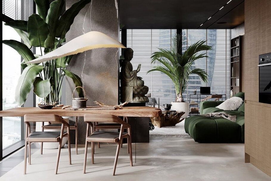 Кухня совмещенная с гостиной