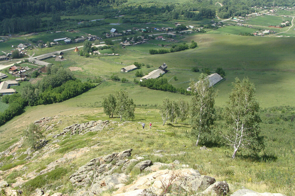 Усть-Тулатинка с сопки над деревней