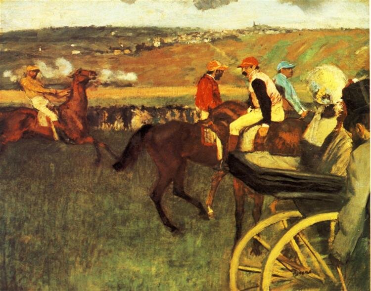 Эдгар Дега. «Скачки. Жокеи-любители», 1880 год, Музей Орсе, Париж © Public domain
