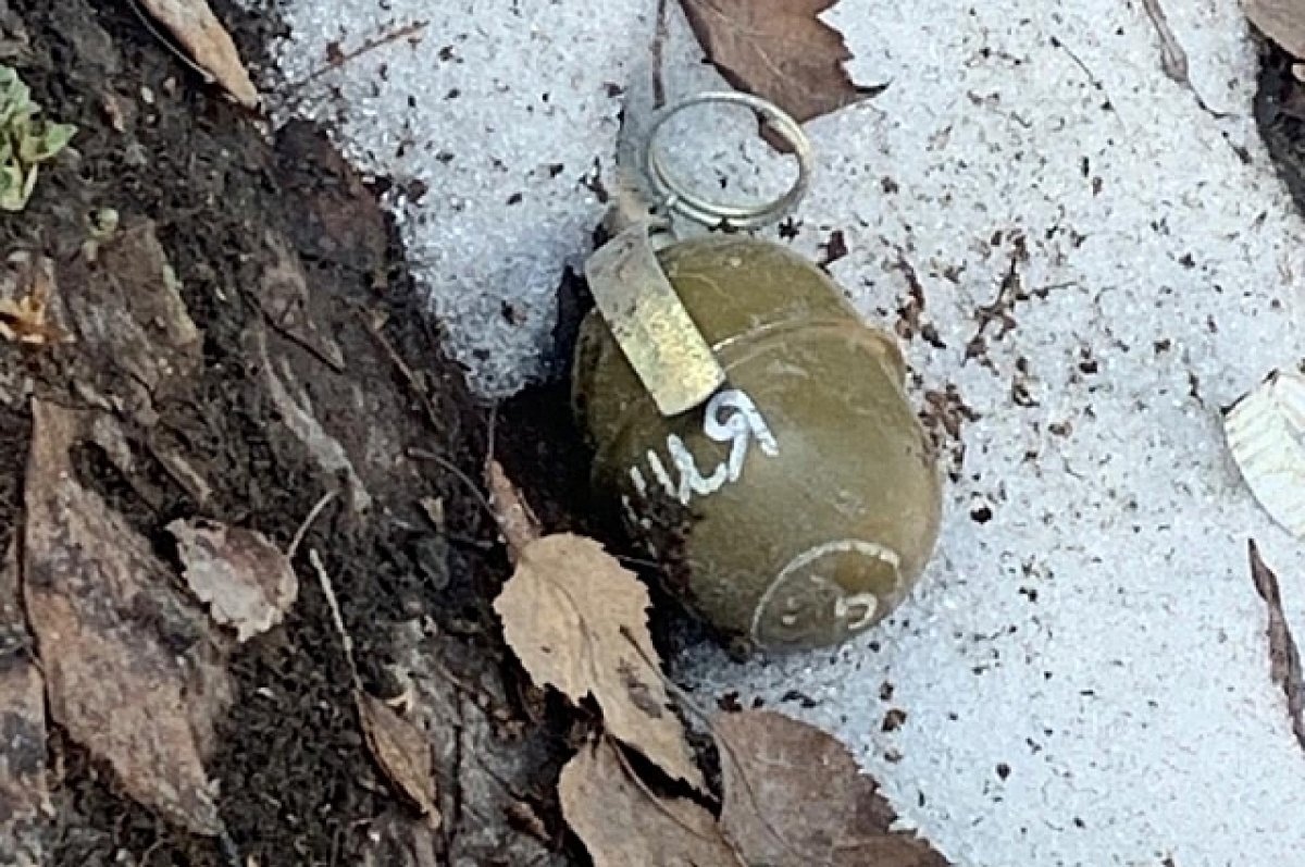    В центре Новоуральска нашли гранату