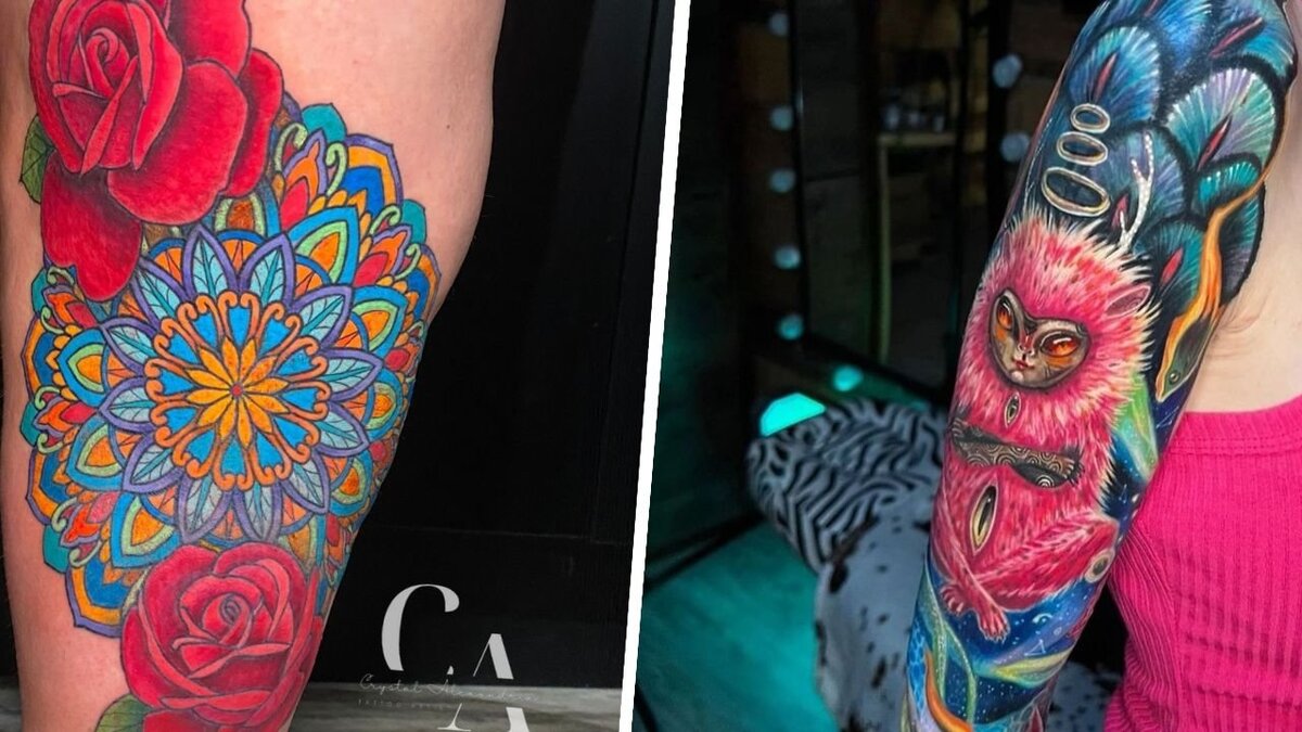 Красочные татуировки