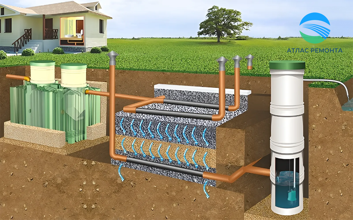 Какие бывают виды септиков. Как сделать правильный выбор. | АТЛАС РЕМОНТА |  Дзен