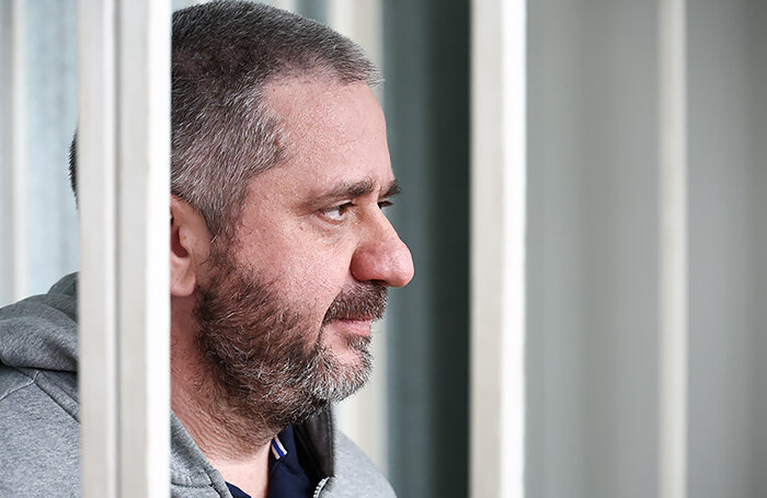    Бывший топ-менеджер компании Merlion Вячеслав Симоненко во время оглашения приговора в Хорошевском суде. Валерий Шарифулин/ТАСС