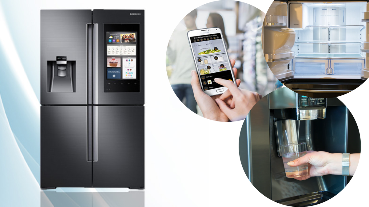 Samsung Family Hub. Фото для коллажа взяты с сайта производителя