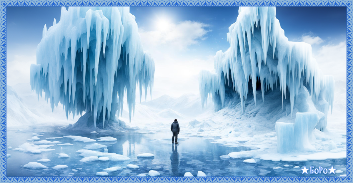 Возможно так выглядит мир, скованный вечными льдами.