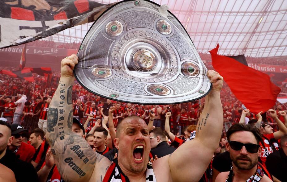    «Байер» из Леверкузена впервые в истории стал чемпионом Германии. Фото: Reuters