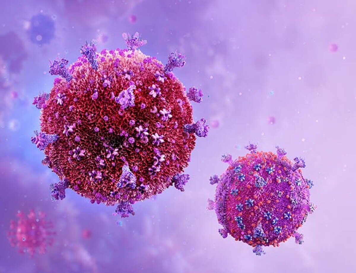 Схематичное изображение ВИЧ