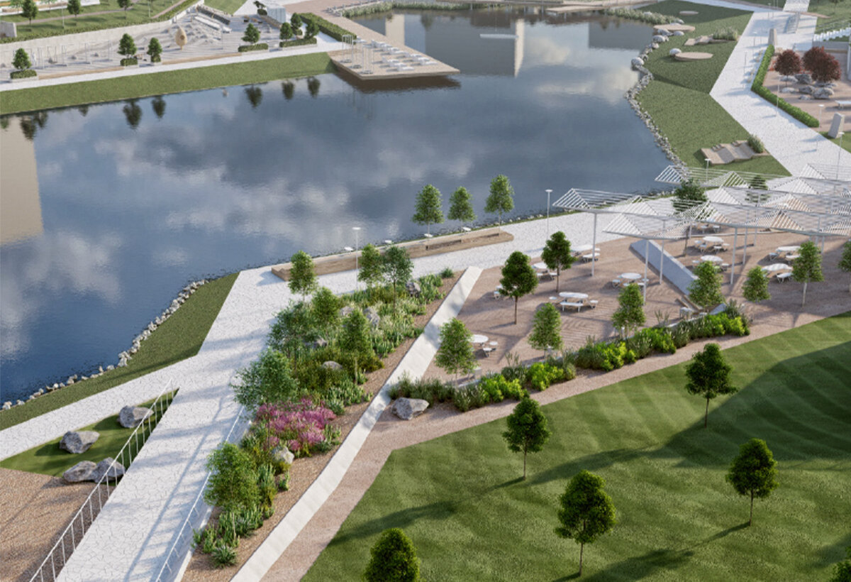 Концепция парка в Белгороде разработана исходя из запросов горожан. Эксперты предложили озеленить большую часть локации