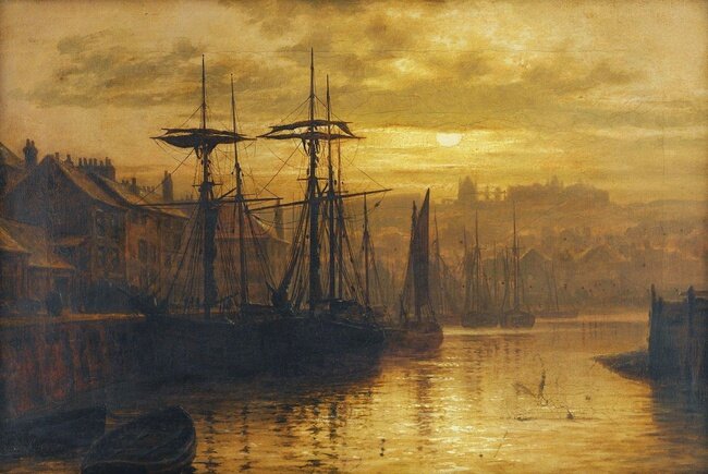 1. Джон Эткинсон Гримшоу (John Atkinson Grimshaw, 1836-1893), «Whitby».