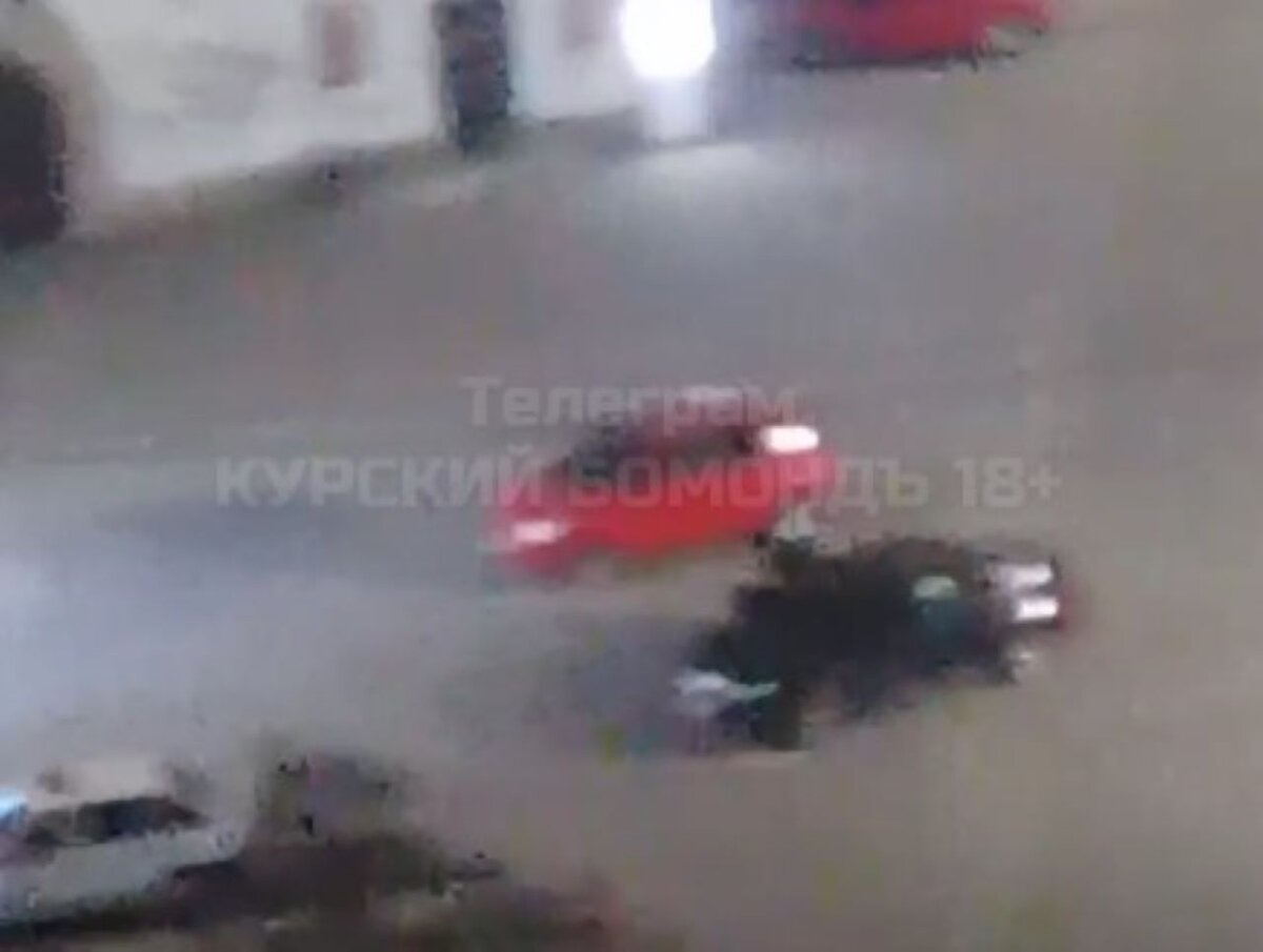    В Курске на улице Гагарина ночью дебошир крушил стоящие на парковке машины