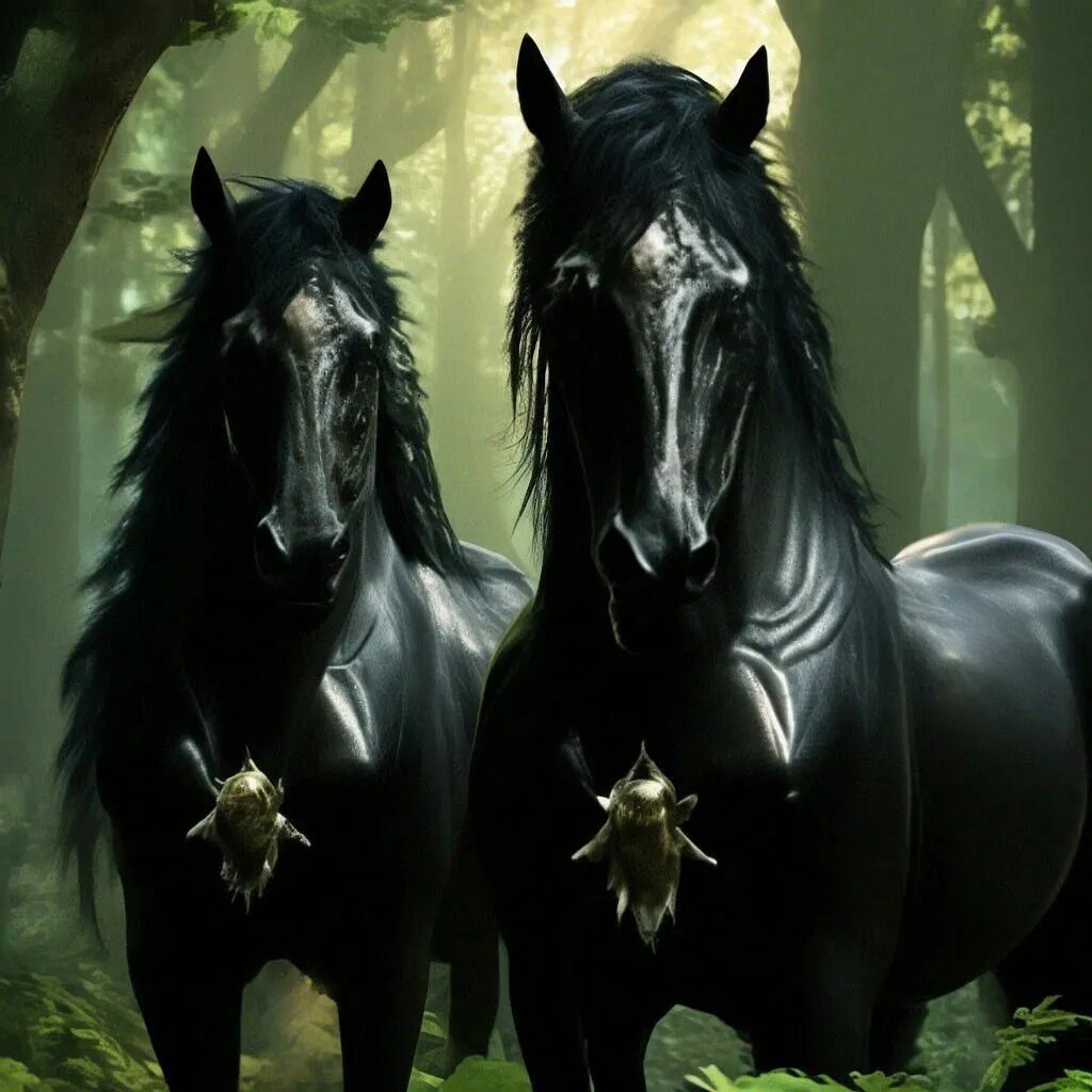 Найт и Мара. Создано мной с помощью нейросети для этого рассказа. 