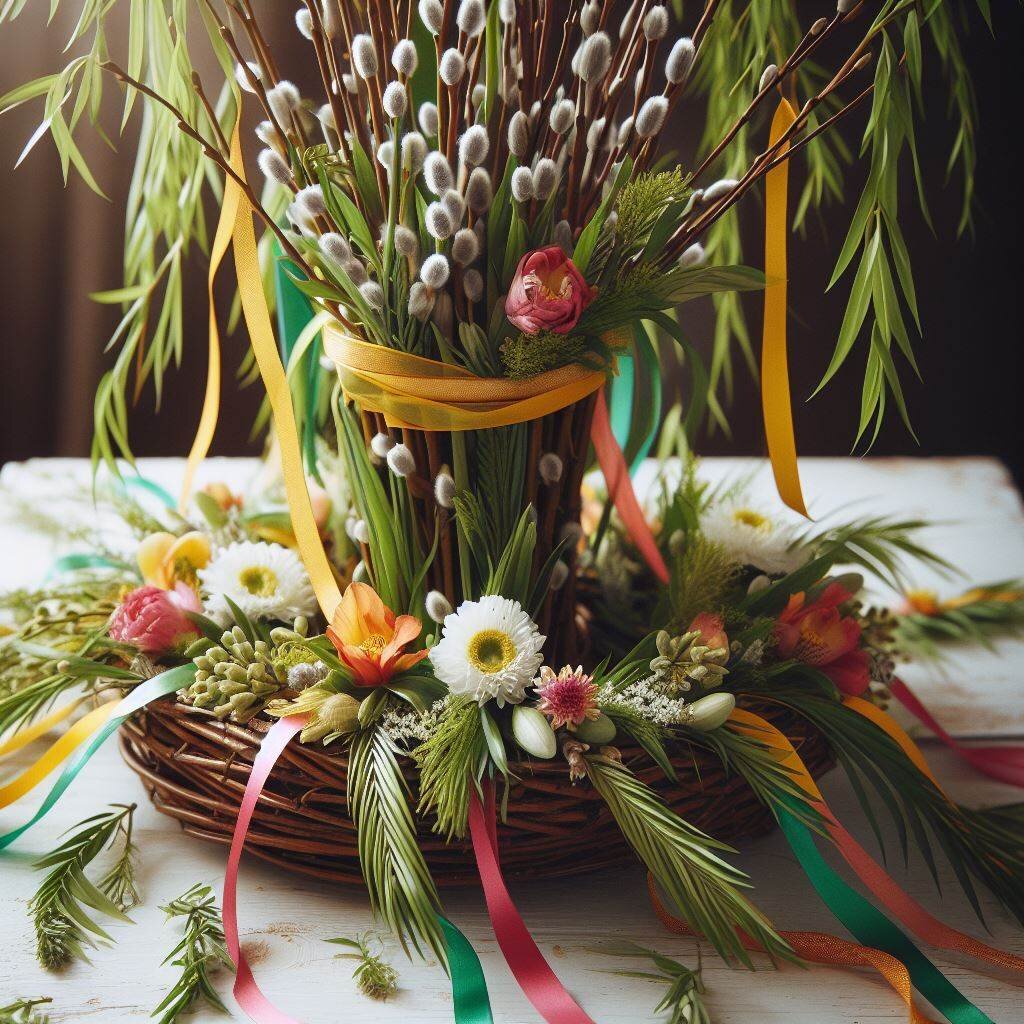 Украшение вербы