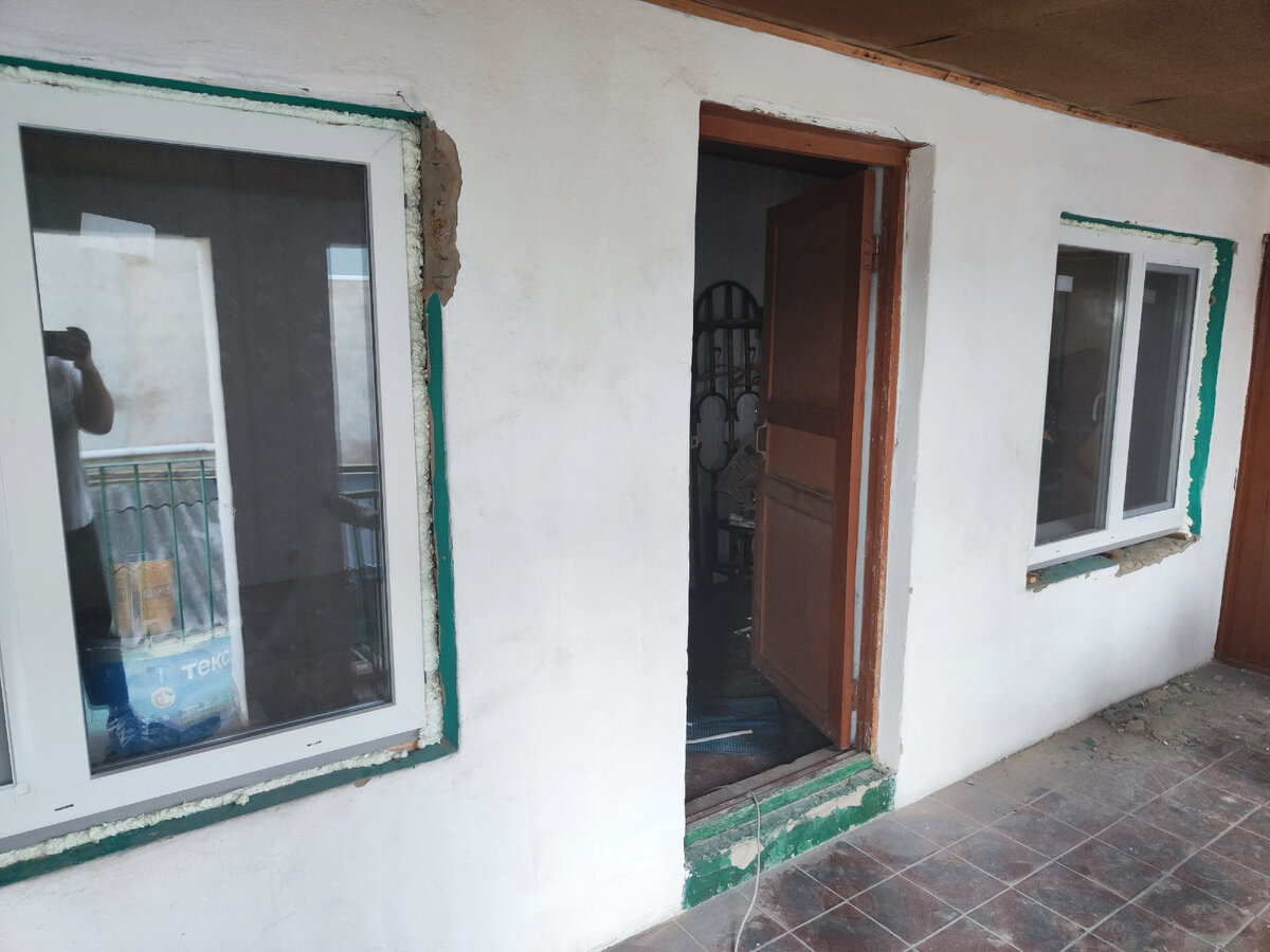 замена окон на втором этаже