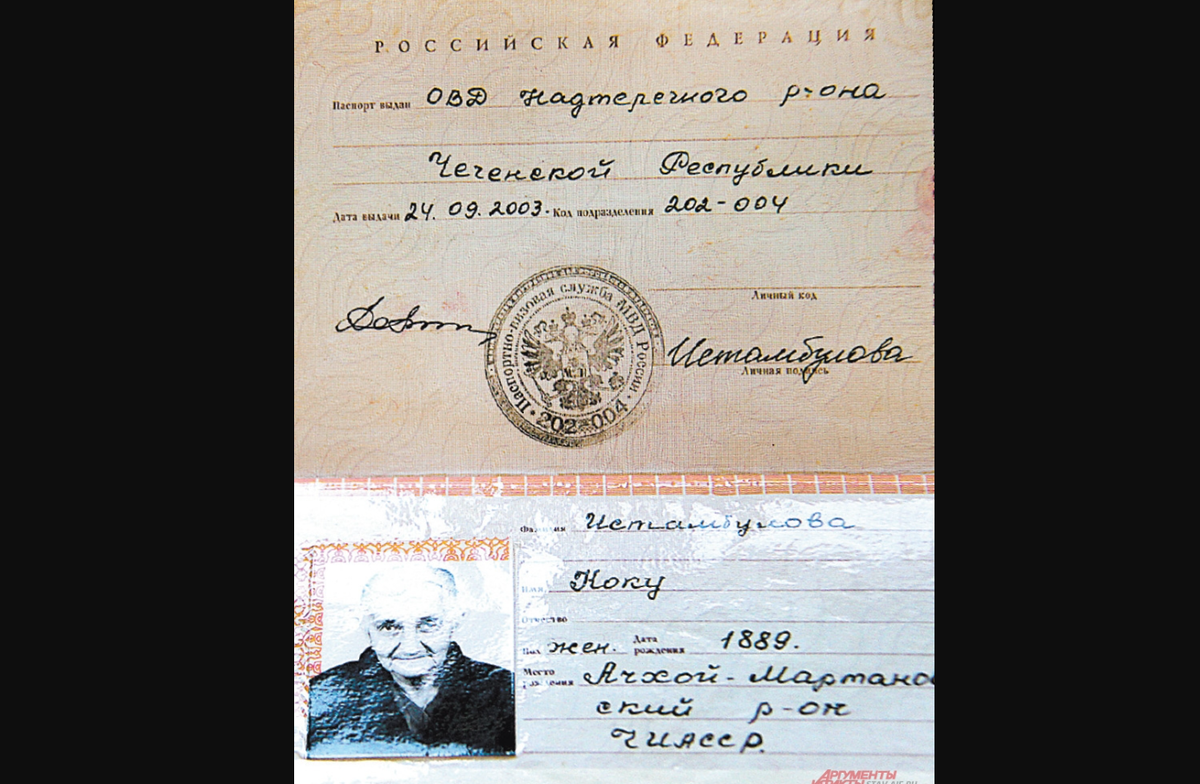 Паспорт бабушки Коку