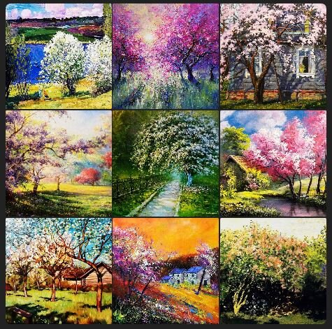 Примеры сюжетов из мировой живописи для клуба ВКонтакте www.vk.com/gopaintingonline