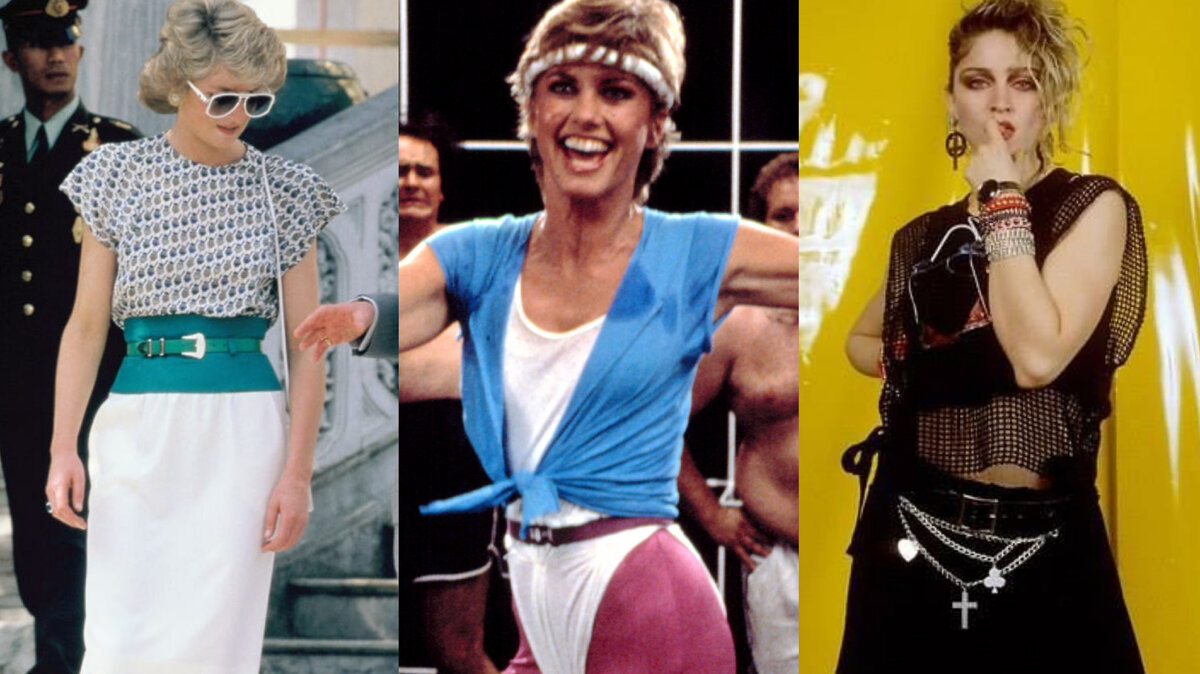  В 80-х появилась масса стилей, которые шокировали и восхищали: от коротких стрижек до гранжа (рваные джинсы, ботинки и много кожи).