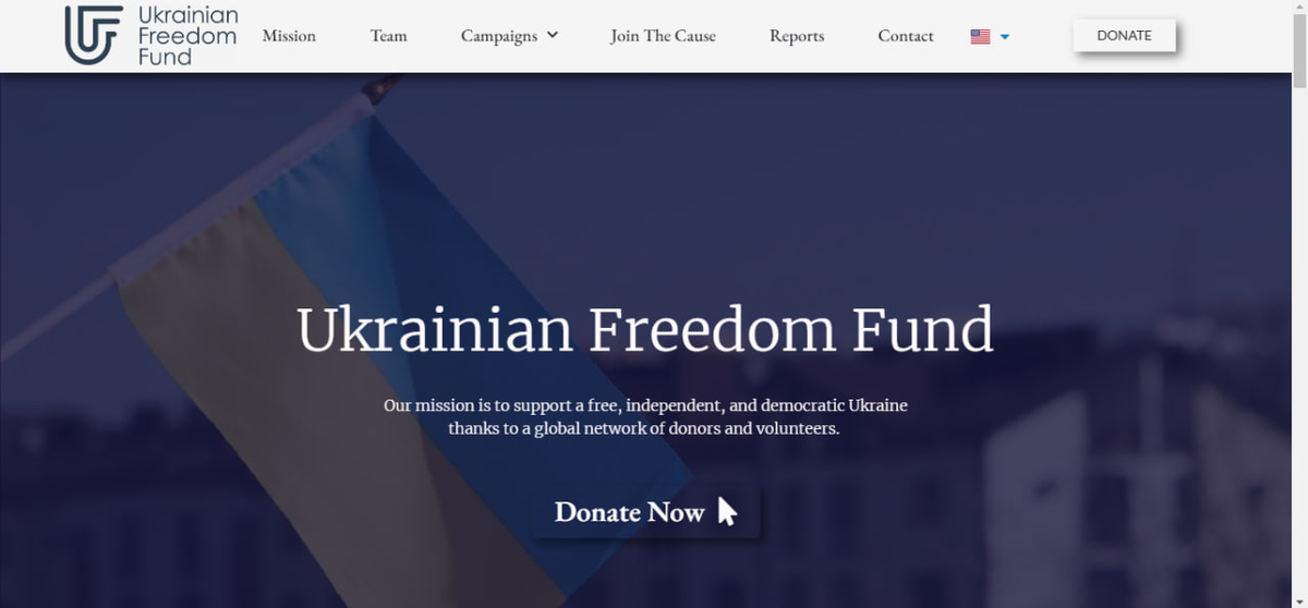 Сайт фонда «Свободная Украина»