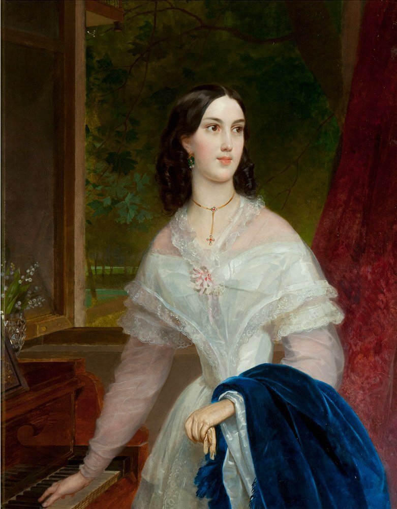 Портрет Эмилии Тимм. 1838 год. Художник Карл Павлович Брюллов