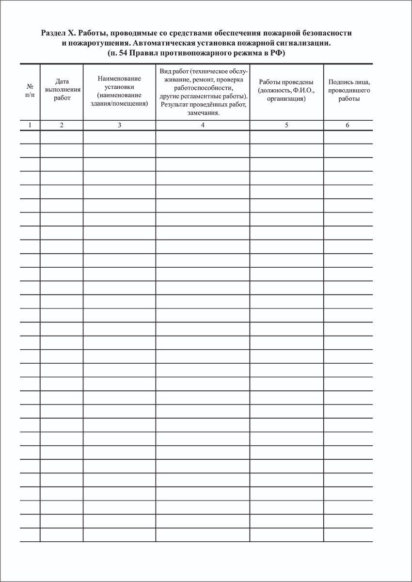 Журнал эксплуатации систем противопожарной защиты | ФОРМЫ ЖУРНАЛОВ ПО  ОХРАНЕ ТРУДА, ТЕХНИКЕ БЕЗОПАСНОСТИ, ПРОИЗВОДСТВЕННЫХ ЖУРНАЛОВ | Дзен