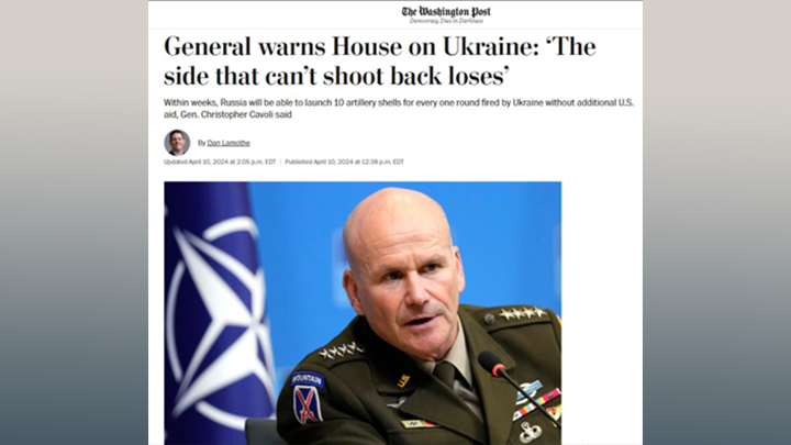 ГЕНЕРАЛ КАВОЛИ ТРЕБУЕТ ОТ КОНГРЕССА ДЕНЕГ. СКРИНШОТ: THE WASHINGTON POST