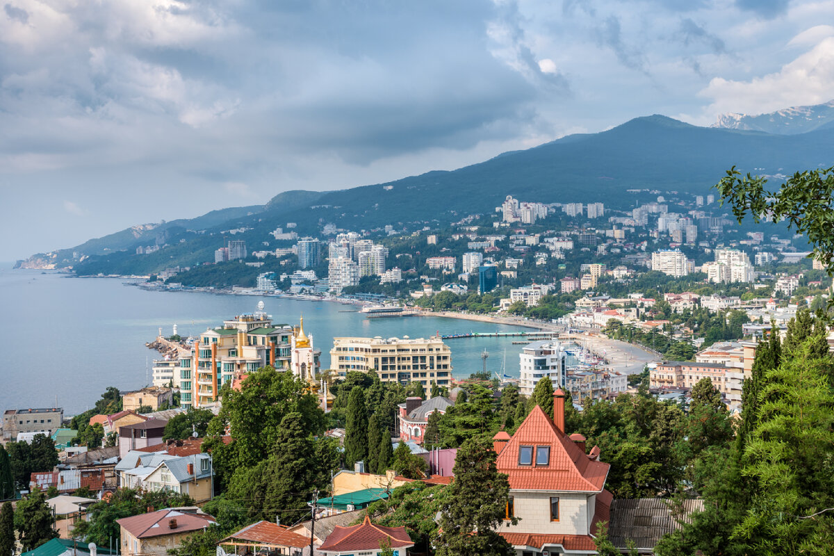 Вид на Набережную с Поликуровского холма