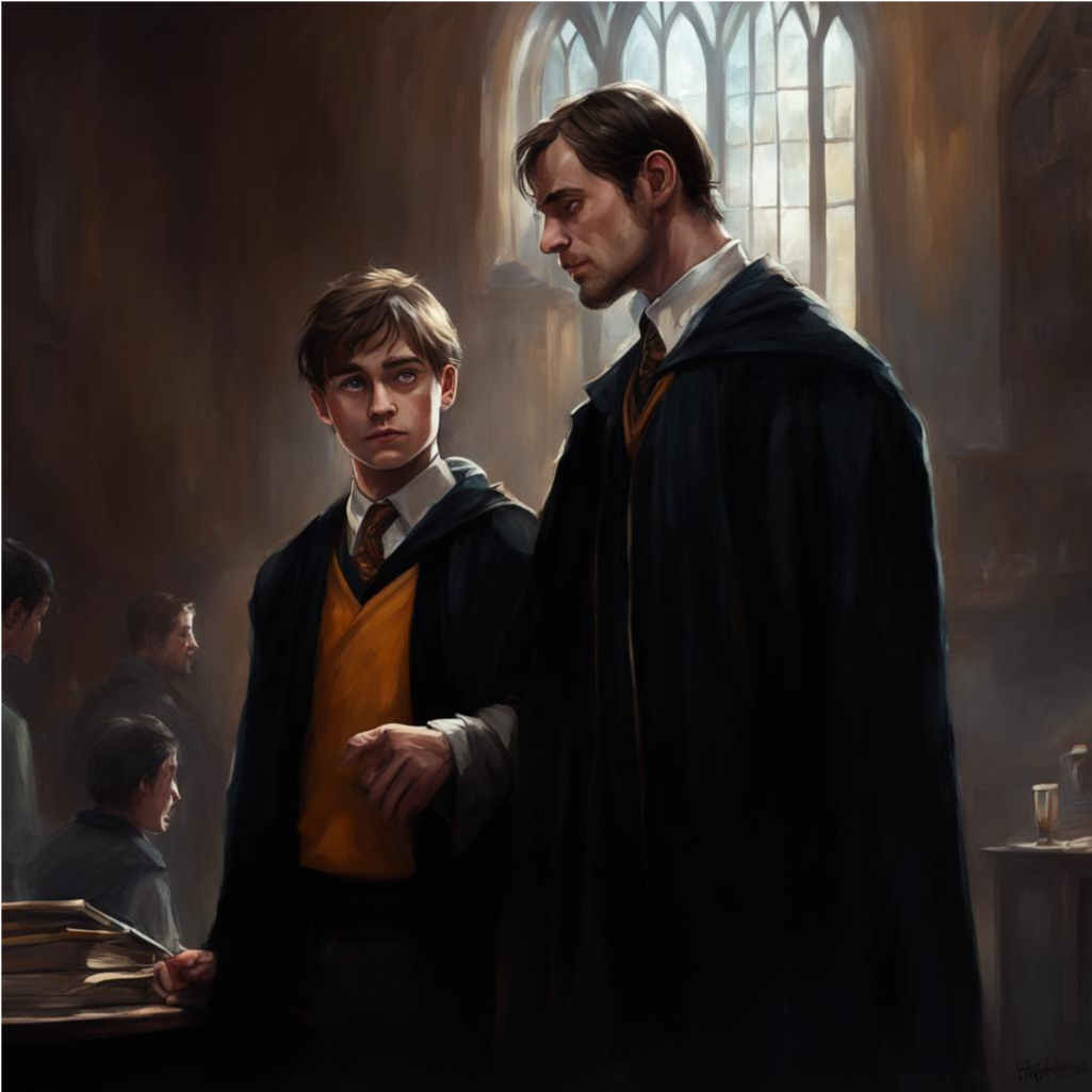 Люпин ведет себя как настоящий учитель. Художник — Кандинский Н. С.