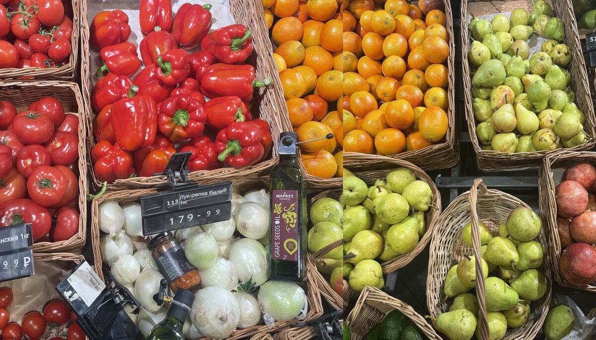 Клетчатка в природе в овощах и фруктах