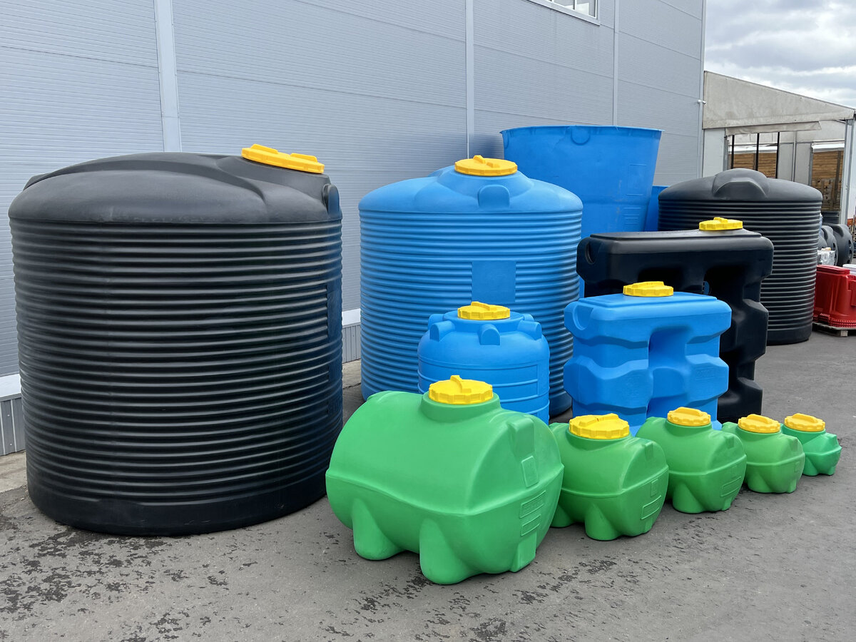 Пластиковые баки и емкости для воды объемы от 50 литров до 25000 литров