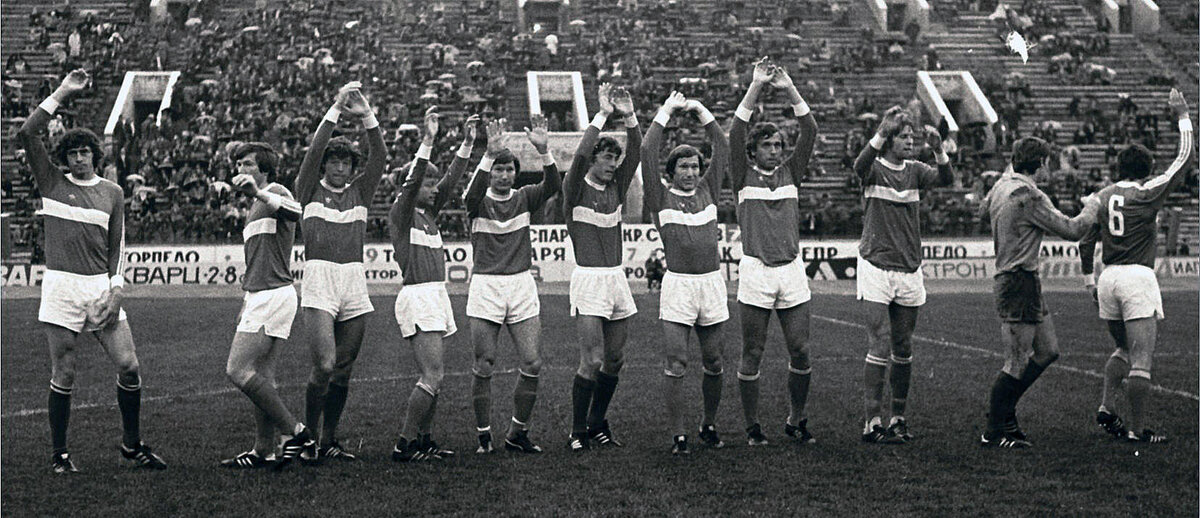 "Спартак" перед одним из матчей 1976 года