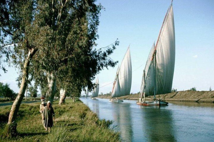 Канал Исмаилия, часть расчищенного канала Фараонов, 1965 год