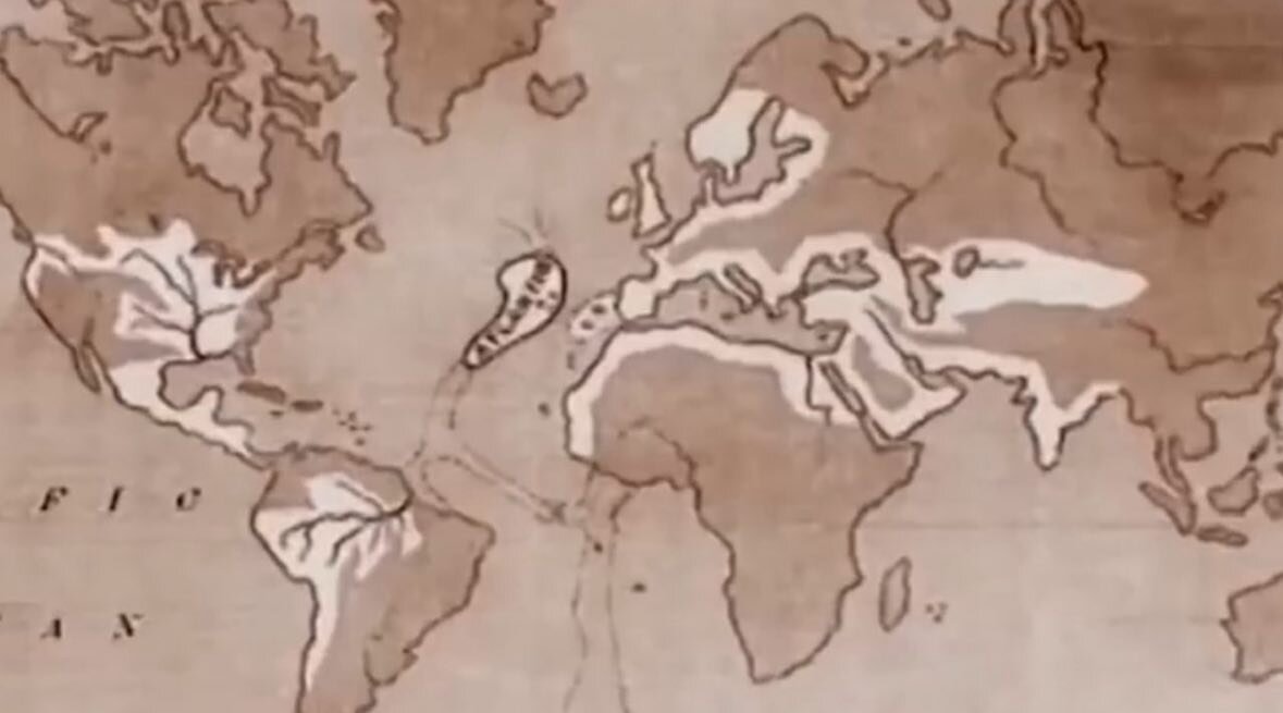 Карта Атлантиды