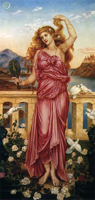 Эвелин де Морган. Елена Троянская, 1898. Центр Де Моргана, Гилфорд, Англия